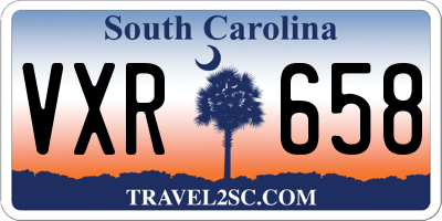 SC license plate VXR658