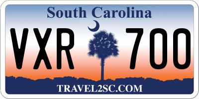SC license plate VXR700