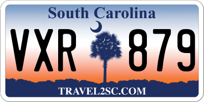 SC license plate VXR879