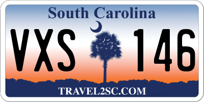 SC license plate VXS146
