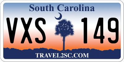 SC license plate VXS149