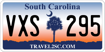 SC license plate VXS295