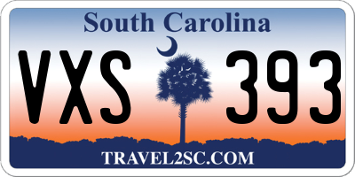 SC license plate VXS393