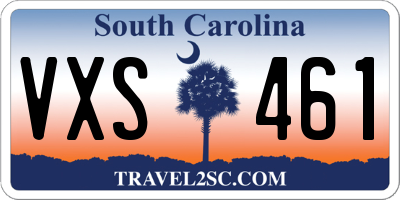 SC license plate VXS461