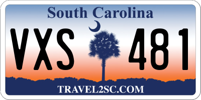 SC license plate VXS481