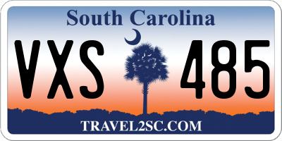 SC license plate VXS485