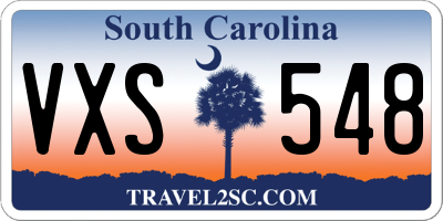 SC license plate VXS548