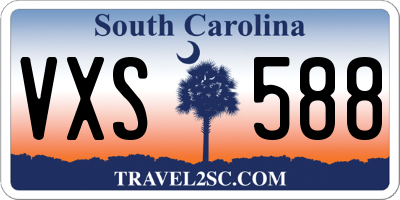 SC license plate VXS588