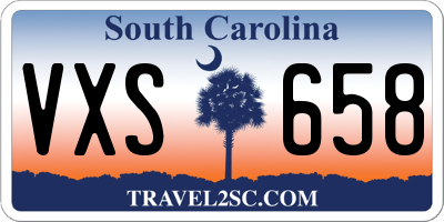 SC license plate VXS658