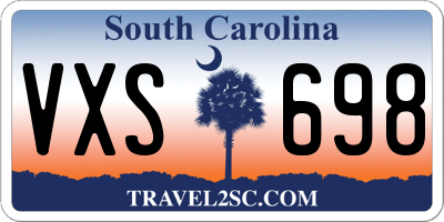 SC license plate VXS698