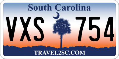 SC license plate VXS754
