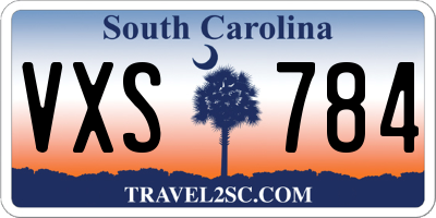 SC license plate VXS784