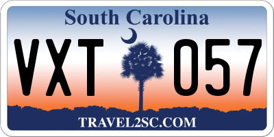 SC license plate VXT057