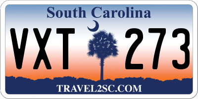 SC license plate VXT273