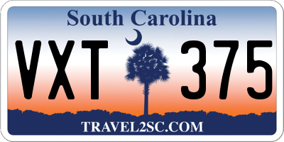 SC license plate VXT375