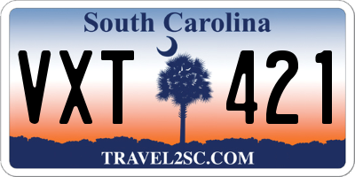 SC license plate VXT421