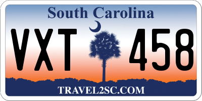 SC license plate VXT458