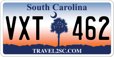 SC license plate VXT462