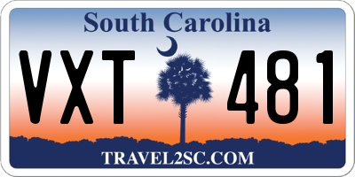 SC license plate VXT481