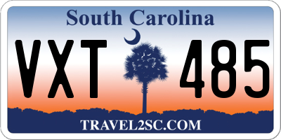 SC license plate VXT485