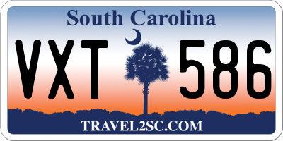 SC license plate VXT586