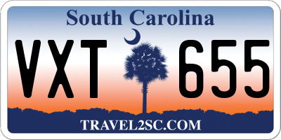 SC license plate VXT655