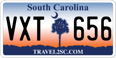 SC license plate VXT656