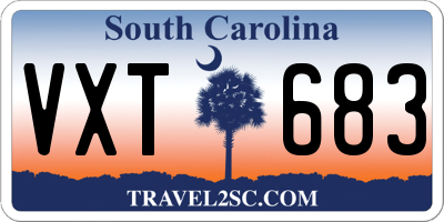 SC license plate VXT683
