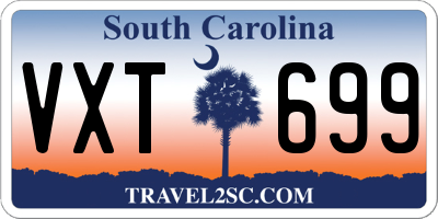 SC license plate VXT699