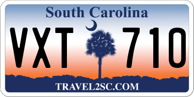 SC license plate VXT710