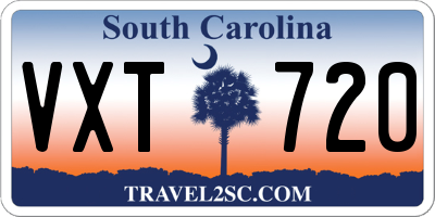 SC license plate VXT720