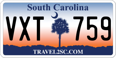 SC license plate VXT759