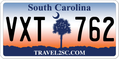 SC license plate VXT762