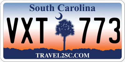 SC license plate VXT773