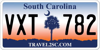 SC license plate VXT782