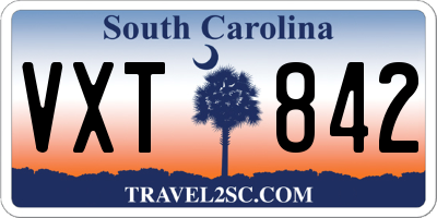 SC license plate VXT842