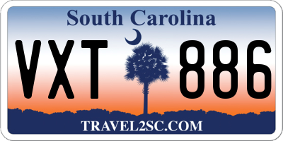 SC license plate VXT886