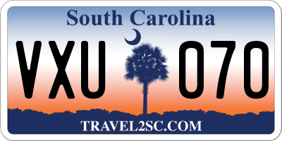 SC license plate VXU070