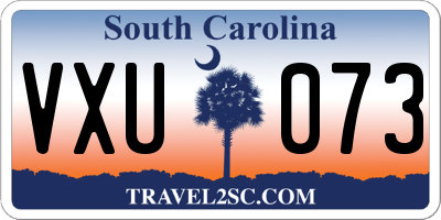 SC license plate VXU073