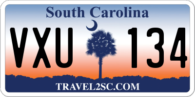 SC license plate VXU134