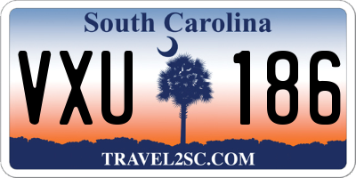 SC license plate VXU186