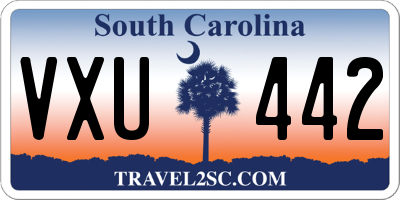 SC license plate VXU442
