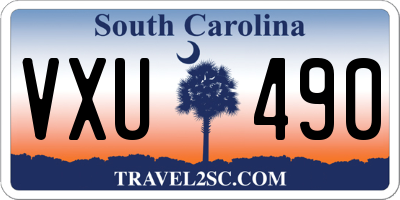 SC license plate VXU490