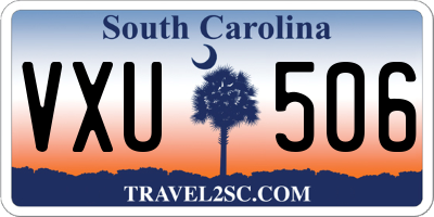SC license plate VXU506