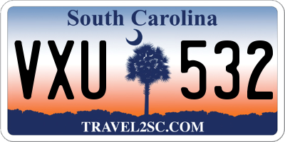 SC license plate VXU532