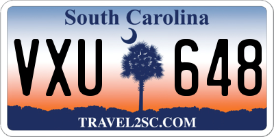 SC license plate VXU648
