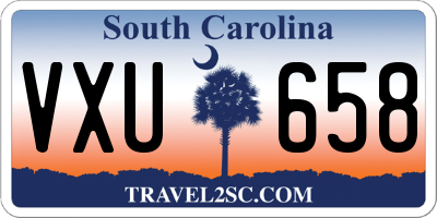 SC license plate VXU658