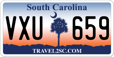 SC license plate VXU659