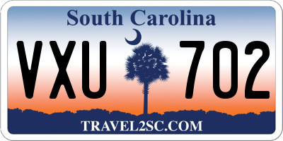 SC license plate VXU702