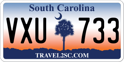SC license plate VXU733